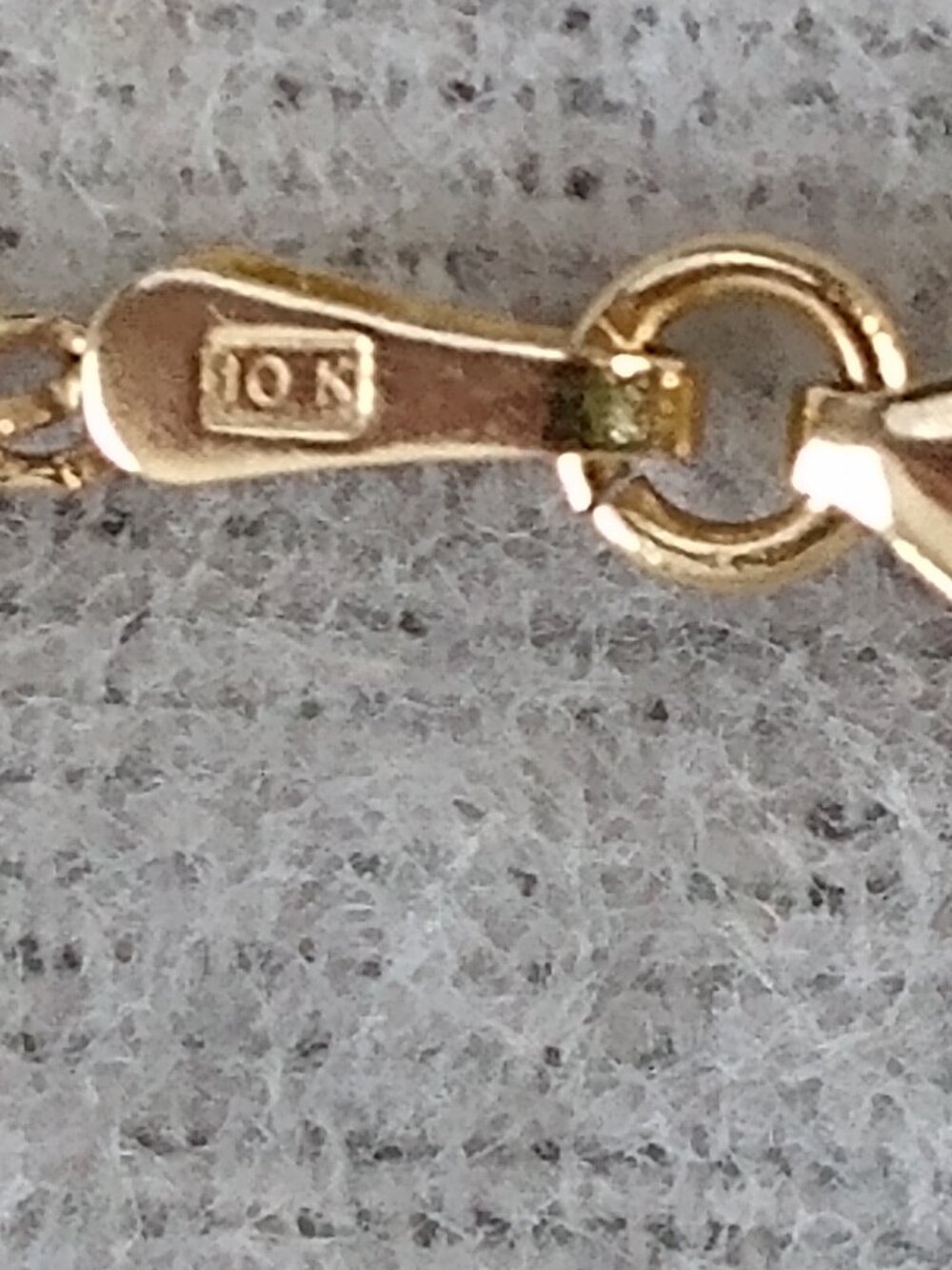 Solid 10k yellow gold diamond cut chain - Picture 4 of 6